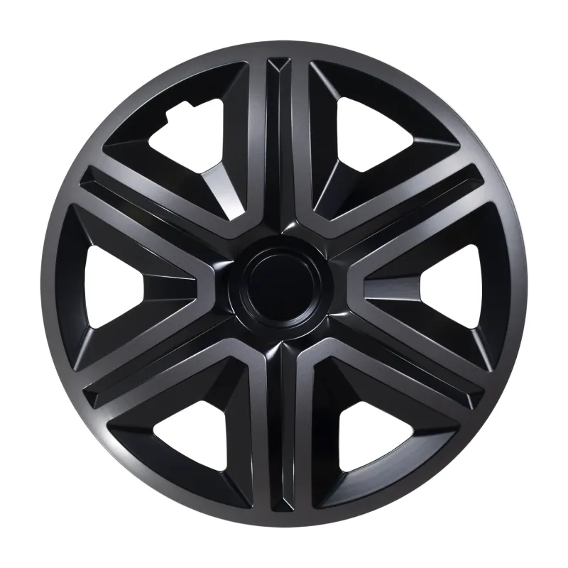 NRM 15 " Radabdeckungen Radkappen Allgemein 4 PCS Schwarz Graphit ABS einstellbare schwere Pflicht
