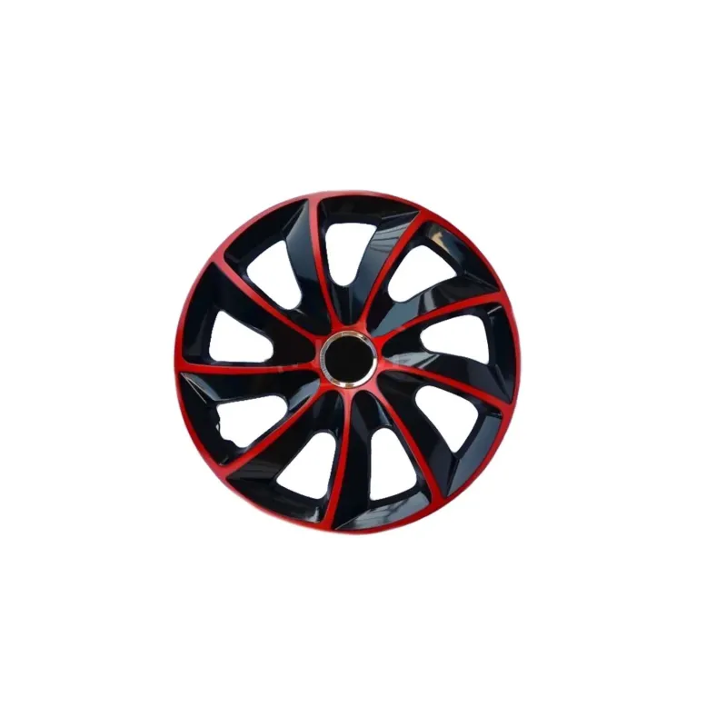 Radkappen Radzierblenden Radblenden - 4 Stück Komplettset - NRM Stig Extra - Rot & Schawrz - 14" Zoll