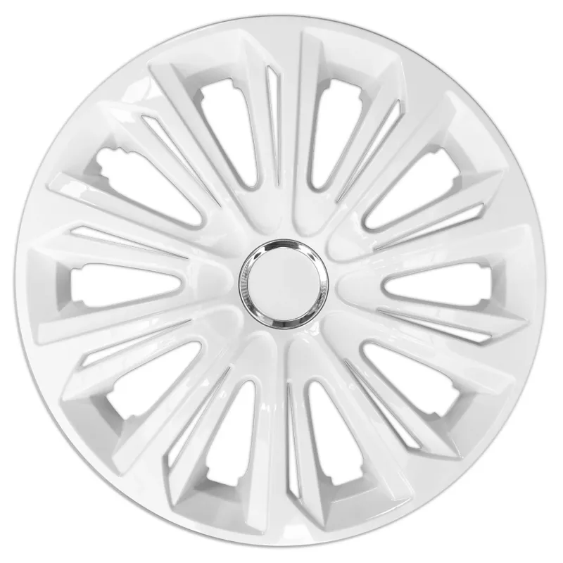 Radkappen Stark Weiß Lackiert 14" ABS-Kunststoff 4er Sets
