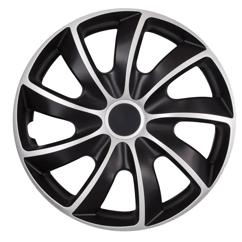 Umfassend Radkappen 16" QUAD BICOLOR schwarz/silber 4 Stück