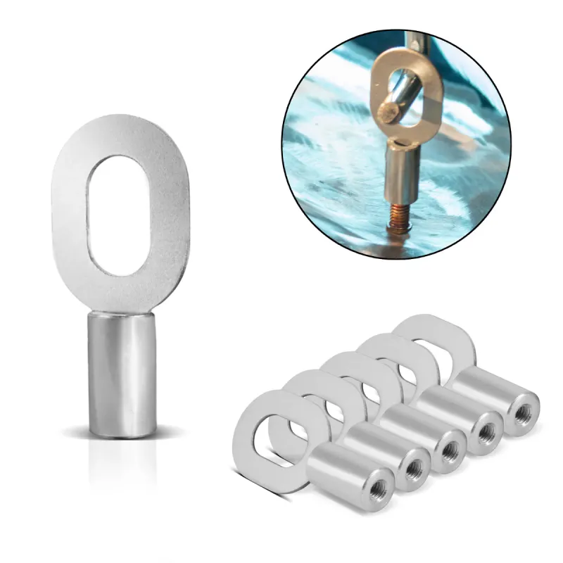 Auspuffgewinde- STAHLWERK Anschweißösen mit M4 Gewinde 20er Set, Vernetzt Repair Zubehör für Ausbeulspotter / Dellenli...