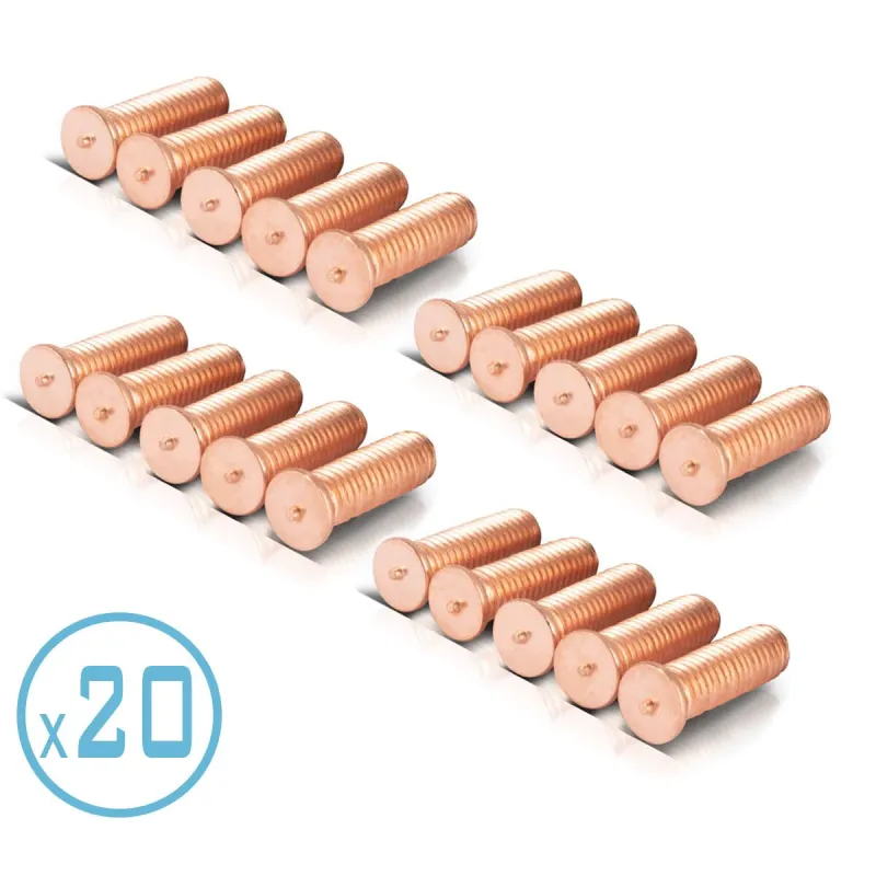 Auspuffgewinde- Steelworks welding bolt m5x18 thread 20s set, smart repair accessories desolation spotters | Dellenliftter...