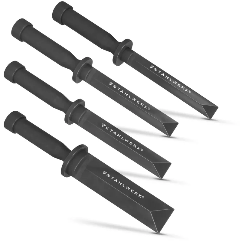 STAHLWERK 4-piece plastic chisel and scraper set 18-35 mm | Gently removes balancing weights, adhesive residue, seals or d...