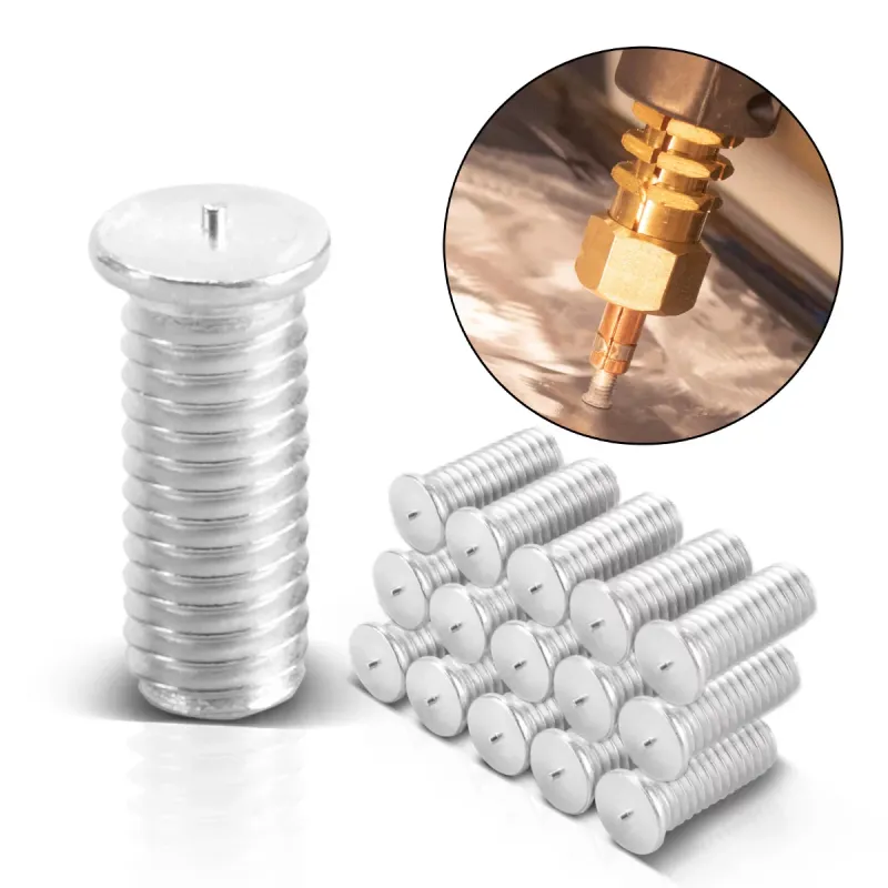 STAHLWERK 2x Aluminium Schweissbolzen M6 Gewinde 100er Set, Vernetzt Repair Zubehör für Ausbeulspotter / Dellenlifter / ...