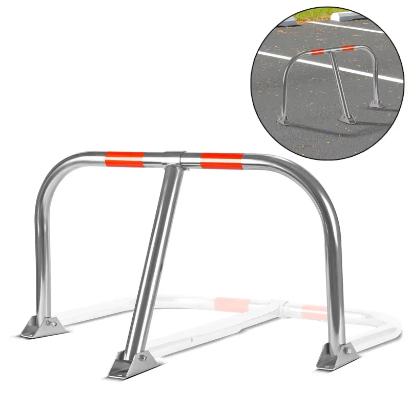Steelwork foldable parking bar | Transportierbar parking space from galvanized steel | Parking spaces signal paint to secu...