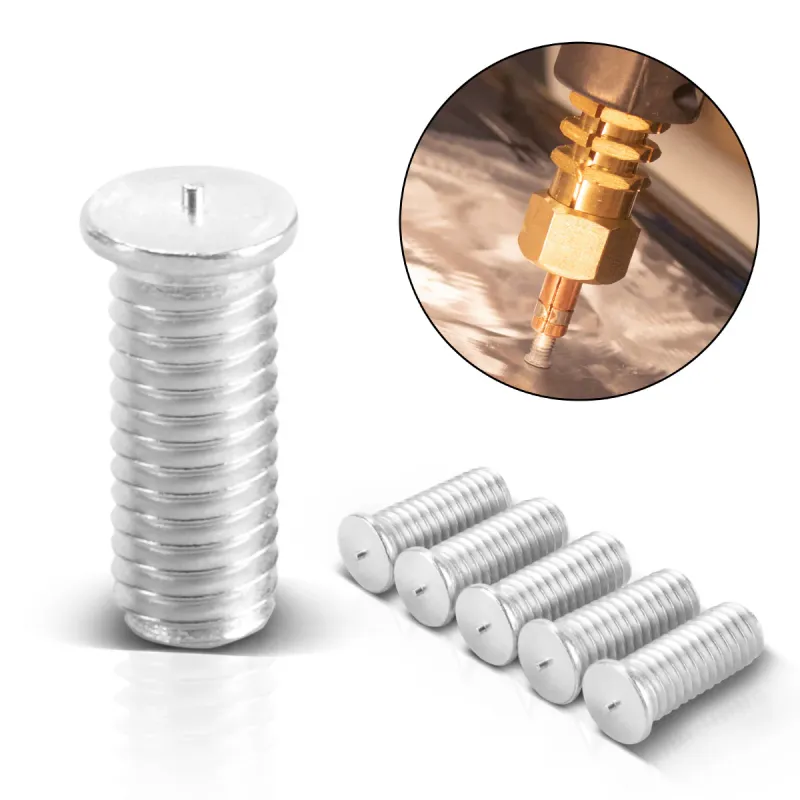 Zylinderkopf-Gewinde- STAHLWERK Aluminium Schweißbolzen M6 Gewinde 100er Set, Vernetzt Repair Zubehör für Ausbeulspotte...