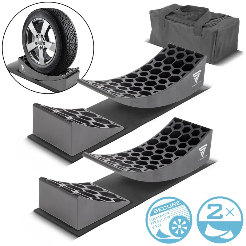 Zylinderkopf-Gewinde- Steelworks Return wedge GT-17 ST 2 SET up to 15.8 t axle load underlay wedge | Step wedge | Compensa...