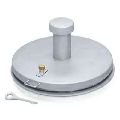 ZARGES - Brunnenabdeckung, Ø 625mm, Stahl feuerv., EPDM-Dichtung (Kompatibel mit meisten Modellen)
