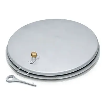 ZARGES - Brunnenabdeckung, Ø 625mm, Stahl feuerv., Gummidichtung (Kompatibel mit meisten Modellen)