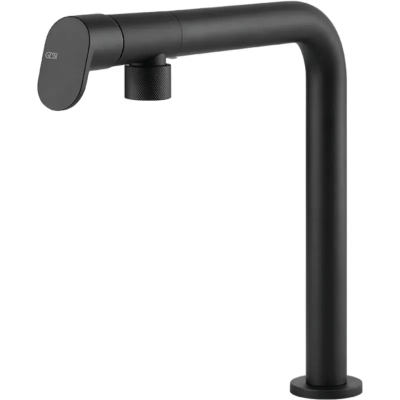 Batteriehalterung GESSI: Hochdruck- Einhebelmischbatterie ALILA, Mischbatterie, Schwarz matt 17869 29,2 cm