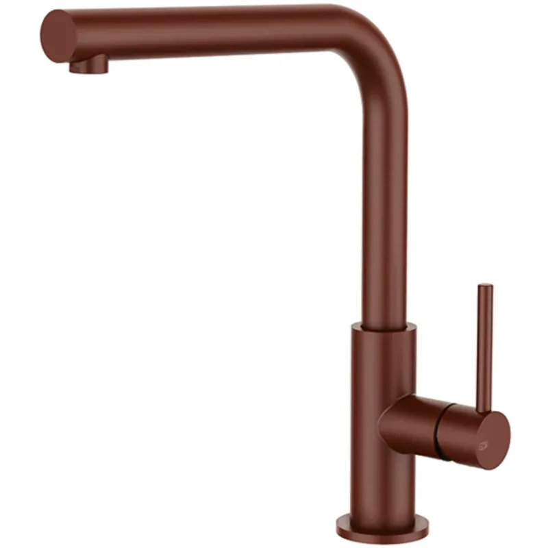 Gel- GESSI: Hochdruck- Einhebelmischbatterie DELIA, Mischbatterie Rostrot 17893 21,2 cm