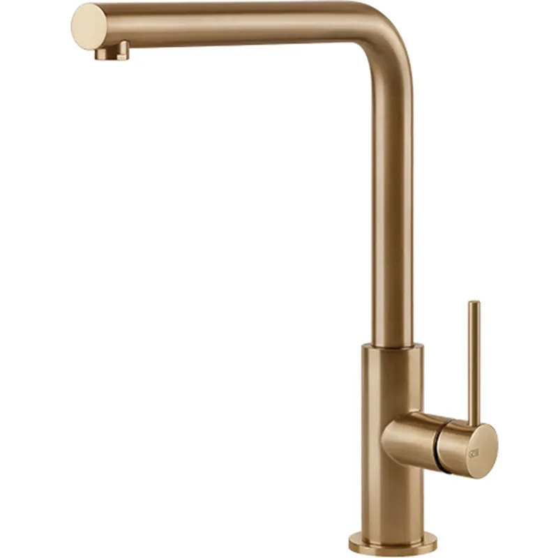 GESSI: Hochdruck- Einhebelmischbatterie DELIA, Mischbatterie, Bronzefarben Metallic 17885 21,2 cm