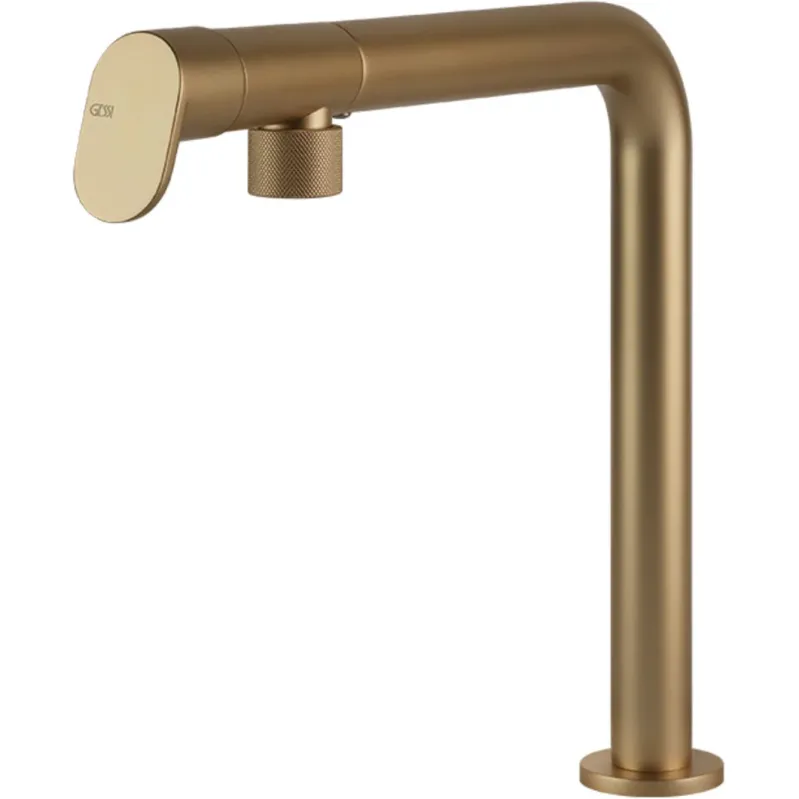 Start-Stopp GESSI: Hochdruck- Einhebelmischbatterie ALILA, Mischbatterie, Goldfarbig 17870 29,2 cm