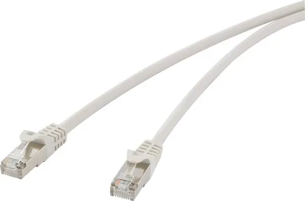 Renkforce RF-4724274 RJ45 Netzwerkkabel, Patchkabel CAT 5e F/UTP 1.00 m Grau mit Rastnasenschutz 1 St.