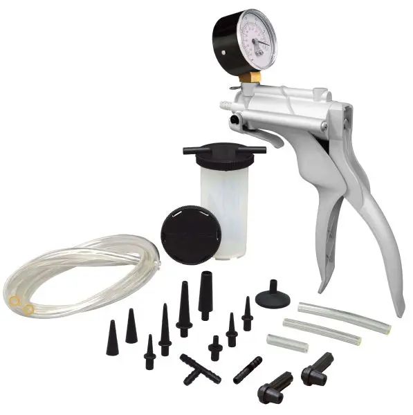 Busching Unterdruck-Handpumpe PVC -1000 mbar mit Zubehörteile-KIT 100434