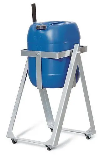 DENIOS Abfüllbock AB 30-V aus Stahl verzinkt für 20- / 30-Liter-Ballons 122918