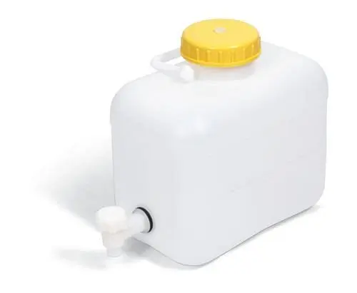 DENIOS Kunststoff - Kanister aus Polyethylen (PE) 10 Liter inklusive Zapfhahn 207398