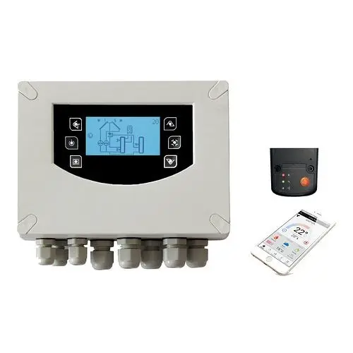 Environ Tsol600 Box Solarskostspieligung / Temperatur-Differenzregler mit Sensorset und Wlan-Modul und App ENTSOL600IBWL