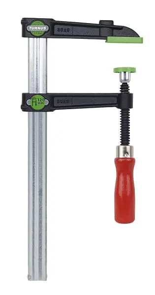 Kukko Temperguss-Schraubzwinge VIRIDIS mit Holzgriff Spannweite x Ausladung der Spannzwinge: 500 x 175 mm 490-0500-175