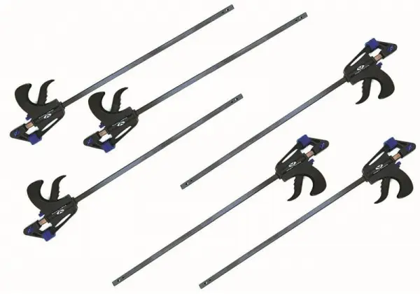 VaGo-Tools Schnellspannzwinge 150 mm Einhandzwinge Klemmzwinge Schraubzwinge VE: 6 Stück 250-150x6_rv