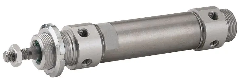timmer ZTI-RST6040/080 Rundzylinder Kolben-Ø: 40mm Hub: 80mm Temperaturbereich: 0°C bis +80°C Arbeitsdruck: 1 bis 10 ba...