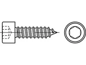 ART 88312 Zylinderblechschraube 2 48 x 32 -C Kopf DIN 912 VE=S (500 Stück)