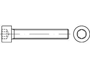 Zylinderschrauben DIN 912 8.8 M 16 x 120 mit Gewinde bis Kopf VE=S (25 Stück)