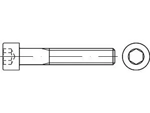 Zylinderschrauben DIN 912 12.9 M 16 x 50 flZn/nc/TL/x/480h/C flZn VE=S (50 Stück)