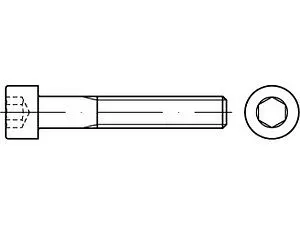 Zylinderschrauben mit Innensechskant ISO 4762 10.9 M 20 x 55 flZnL/nc/x/x/480h/C flZn VE=S (25 Stück)